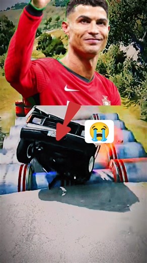 RONALDO'S last Beam Car Ride?! 🚘📈 #crashdrive #viral #beamngdrive #ronaldo