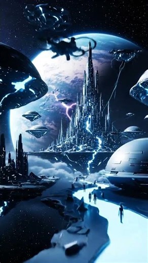 🌌✨ Hidden Alien City Inside a Planet | Infinite Vibes