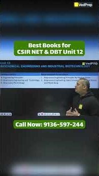 Best Books for CSIR NET & DBT 📚 | Unit 12 Biology | VedPrep Biology Academy