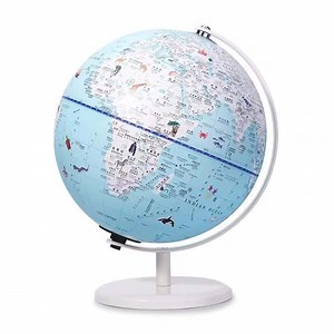 [Hot Item] Illuminated World Globe for Kids with Stand 6in1 Rewritable Colorful Easy-Read High Clear Map