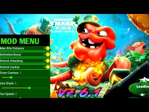 Hungry Shark World MOD Menu 7.6.1 Unlock Sharks ✅