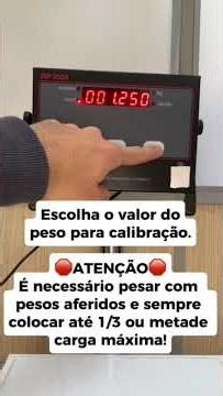 tutorial: como calibrar o indicador FSP5000 25kg x 5g