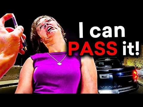 When Drunk Karens Think They Can Pass a Sobriety Test