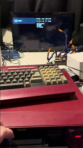 The Sharp X1 starting to load BASIC from Cassette #RetroComputing