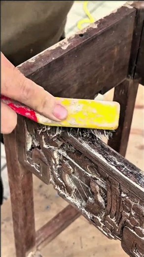 Satisfying Wood Restoration: From Filthy to Flawless #viral #satisfying