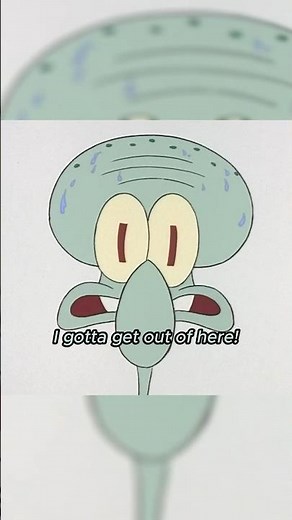 Squidward is alone..