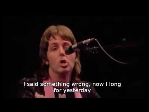 Paul McCartney - Yesterday // Lyrics - Subtitles