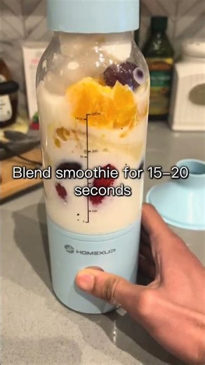 Follow if you want me to blend smoothies using my portable blender. Comment “portable blender”
