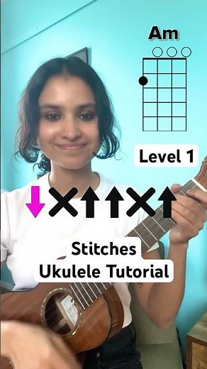 EASY Stitches Shawn Mendes Ukulele Tutorial #shorts