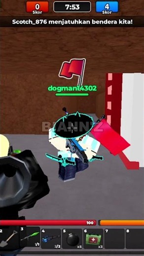 💥 MUSUH INI KENA LAGI 😭 #roblox #flagwars #robloxindonesia