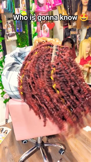 Crochet faux locs install 😱❤️🔥 #crochetbraids