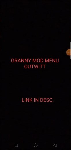 GRANNY OUTWITT MOD MENU