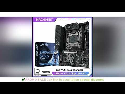 MACHINIST X99 V9S Motherboard Support TPM2.0 LGA 2011-3 Xeon E5 cpu DDR4 RAM C612 chip with 3*NVME M