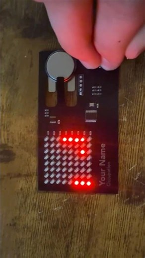 How My PCB Business Card Display Runs on 3V? #arduino #electronics #advice