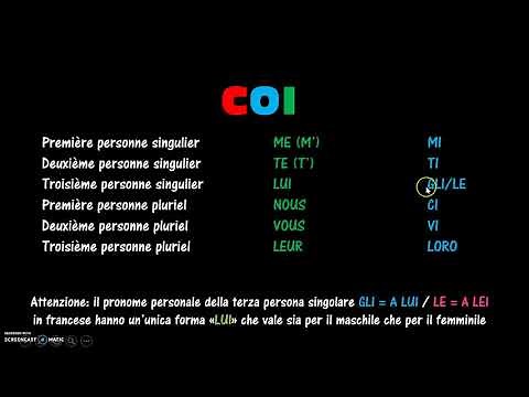 FRANCESE: COD e COI