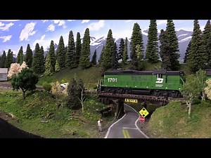 Awesome Room sized Burlington Northern Woodinville Subdivision Model Railroad in HO Scale