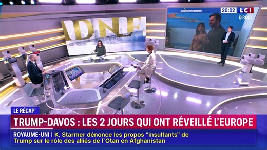 Benjamin Haddad, ministre délégué chargé de l'Europe, était sur le plateau de LCI ce vendredi 23 janvier pour décrypter les grands enjeux internationaux du moment. Il est revenu sur les discussions du sommet de Davos, le positionnement de Donald Trump sur la scène mondiale et le rôle stratégique de l’Europe, notamment autour du Groenland. L’échange a également porté sur la guerre en Ukraine et les défis diplomatiques et sécuritaires auxquels l’Union européenne est confrontée. | LCI