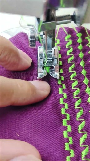 Patterned stitching using a Janome sewing machine #sewingtechnique