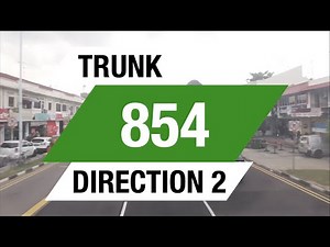 Tower Transit Trunk 854 (Direction 2) | Bus Service Route Visual