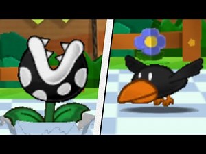 Paper Mario Sticker Star: fixed Inky Piranha Plant and Crowber