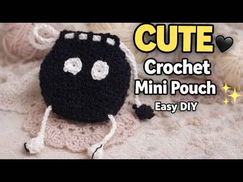 Crochet “Mini Pouch Bag Tutorial 👜 | Step by Step Easy Guide”