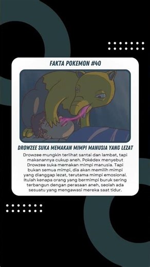 Drowzee Suka Memakan Mimpi Manusia Karena Lezat