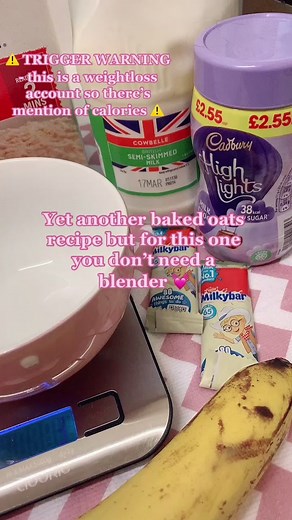 Yet another baked oats vid 🤪💓 #bakedoatsrecipe #bakedoats #lowcaloriefood #whatieattoloseweight #caloriedeficit ✨