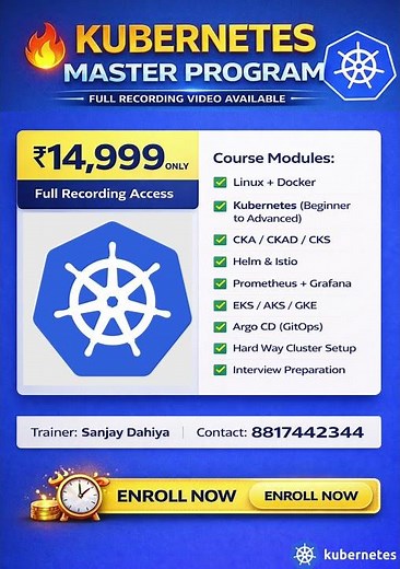 🥇 Kubernetes Master Program 🚀 | Beginner to Advanced | CKA CKAD CKS + Real Labs #kubernetes