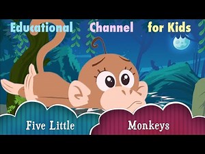 Five Little Monkeys Jumping on the Bed | THE BEST Nursery Rhymes & songs for kids