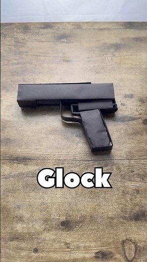 DIY PAPER GLOCK THAT LOADS & SHOOTS TUTORIAL FROM ORIGAMI WORLD CHANNEL | HOW TO MAKE ORIGAMI GUN