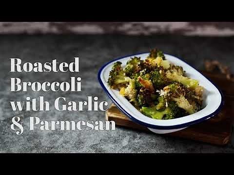 Roasted Broccoli with Garlic and Parmesan Cheese