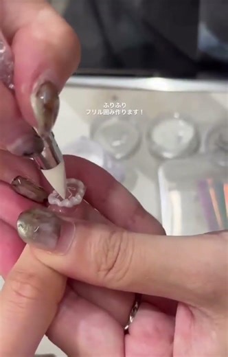 DIY Silk Doughnut Lace Nail Art Tutorial
