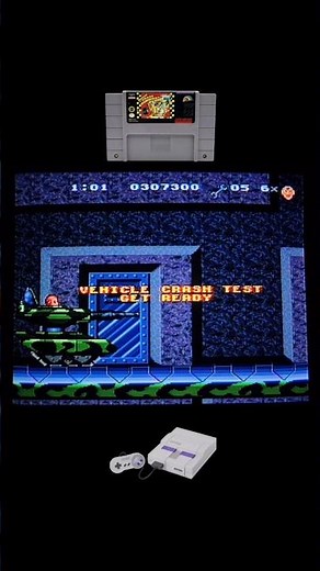 Incredible Crash Dummies (SNES) Vehicle Crash Test 4 #shorts #gameplay #retrogaming #supernintendo