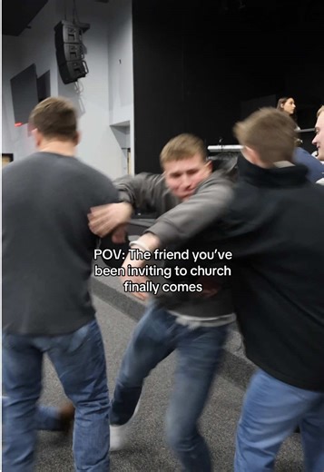 When your friend finally comes to Church. #Church #Youthgroup #Christiantiktok #Jesuslovesyou