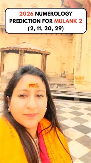 @tarotwithsakshij on Instagram: "✨ 2026 Numerology Prediction for Mulank 2 ✨ (Born on 2, 11, 20, or 29) 2026 carries Universal Year 1 energy — the vibration of new beginnings, courage, and fresh direction. For Mulank 2, ruled by the Moon 🌙, this year marks a powerful shift from emotional sensitivity to emotional strength. In 2026, you begin to notice: You stop doubting yourself and start trusting your inner voice You move from people-pleasing to self-respect You step out of the background and c