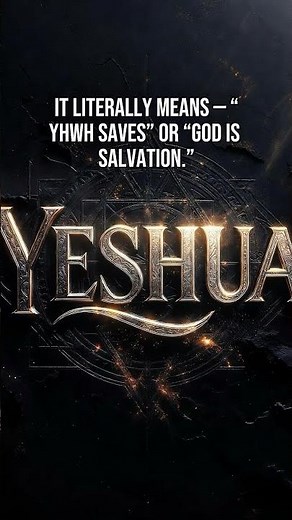 What Does The Name Jesus Actually Mean In Hebrew?