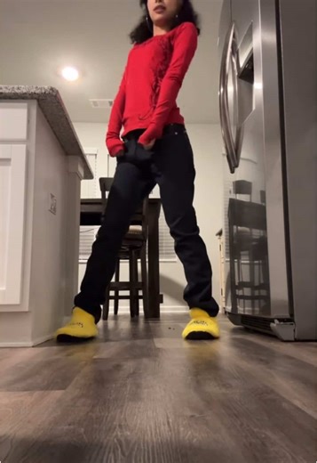 Molly With Her SpongeBob Slippers | mollysantana