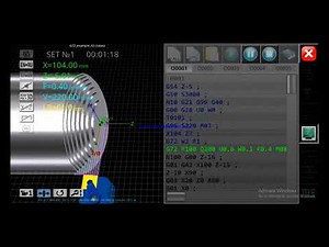 CNC PROGRAMME | CNC SIMULATION | Fanuc | G72 Cycle | Example 02