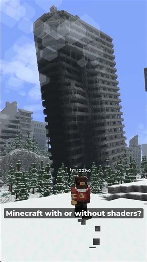 I built an abandoned city in Minecraft #shorts