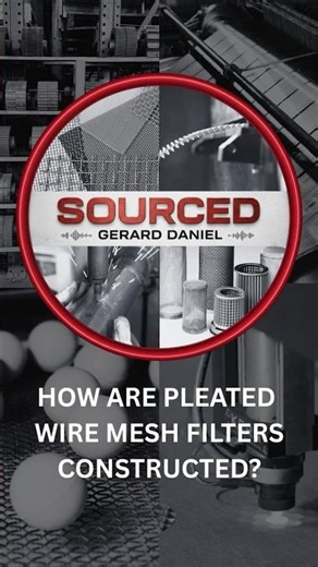 How are Pleated Wire Mesh Filters constructed? | Gerard Daniel