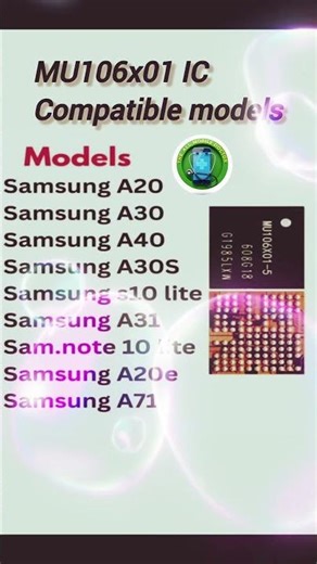MU106X01 IC Compatible models