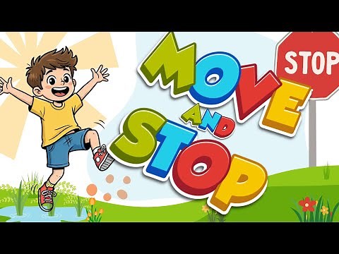 🎉 MOVE & STOP 💥 Kids Dance Songs | SUPER FUN TODDLER Movement Songs | FREEZE GAME | Learn Body parts