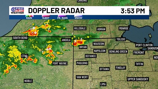 10K views · 38 reactions | RADAR CHECK: Heavy rain for just one county in NW Ohio right now. Beneficial rain is in the forecast for tonight and Wednesday. Watch 13 Action News for live updates and the latest FIRST ALERT Forecast. | 13abc | Facebook