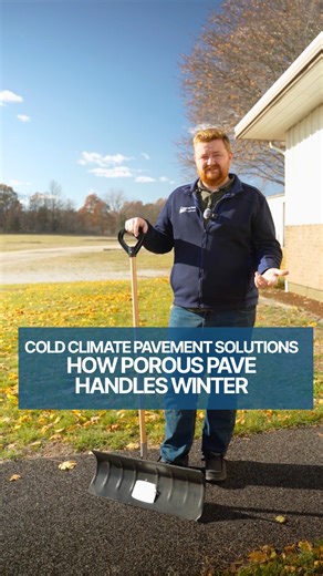 Cold weather doesn’t change the plan. ❄️ Porous Pave handles winter maintenance just like you’d expect — shovel it, snow blow it, plow it (with the right setup) — while continuing to drain water and reduce ice buildup. The result? Safer walkways, fewer slip hazards, and less salt use all season long. A smart choice for cities, campuses, parks, and facilities that can’t shut down for winter. #WinterPrep #CityInfrastructure #PermeableSurfaces #LowMaintenance #PorousPavement #PublicWorks #FacilityM