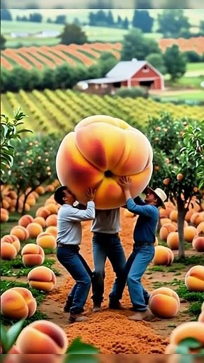 The GIANT Peach fruit!