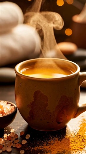 Pink Salt Turmeric Sipper Style: Mug close-up shot Servings: 1 Prep Time: 2 minutes Cook Time: 3 minutes Total Time: 5 minutes 🍵 Ingredients 1 cup hot water ¼ teaspoon ground turmeric (or a thin slice of fresh turmeric) A small pinch of pink salt 1 teaspoon lemon juice (optional, for brightness) ½ teaspoon honey or maple syrup (optional, for sweetness) 🫖 Instructions Heat the water until steaming but not boiling. Add turmeric to a mug — ground or fresh. Pour the hot water over it and stir gent