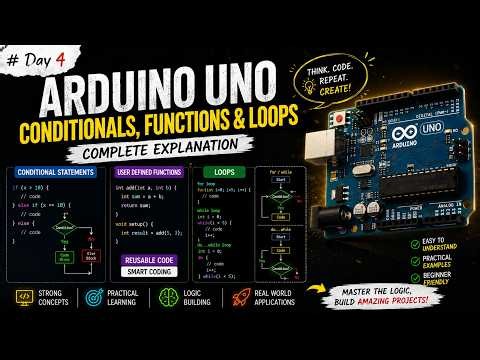 🔥 Day 4 is live! Build your coding logic with Arduino.