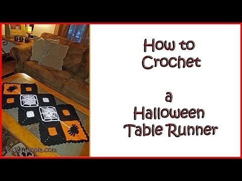 How to Crochet a Halloween Table Runner