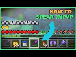 How to use the minecraft Spear in PVP, TO THE FULLEST! In BEDROCK edition!