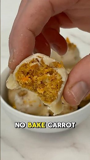 Carrot Cake Balls with Coconut Butter Shell 🥕✨